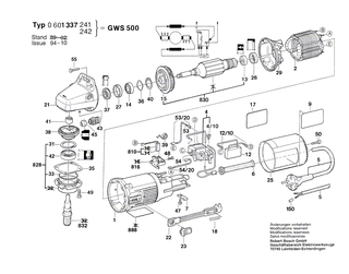 BOSCH Getriebegeh�use | Ersatzteile f�r PWS 550 - 1605806411