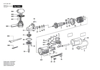 BOSCH Getriebegeh�use SCHWARZ | Ersatzteile f�r PWS 5-115, PWS 500 - 1605806429