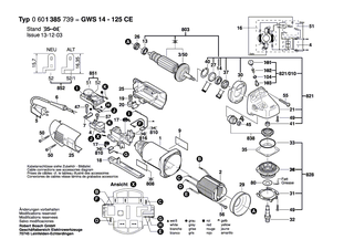 BOSCH Getriebegeh�use | Ersatzteile f�r GWS 7-115, GWS 9-125 - 1605806451