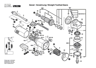 BOSCH Getriebegeh�use SILBER | Ersatzteile f�r GWS 7-115, GWS 10-125 C - 1605806465