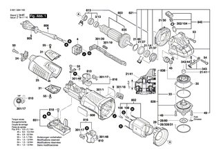 BOSCH Getriebegeh�use | Ersatzteile f�r GWS 12-125 CIX, GWS 12-125 CIPX - 1605806559