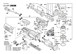 BOSCH Lagerflansch | Ersatzteile f�r GWS 12-125 CIX, GWS 12-125 CIPX - 160580807U