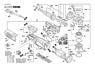 BOSCH Lagerflansch | Ersatzteile f�r GWS 12-125 CIX, GWS 12-125 CIPX - 160580807U