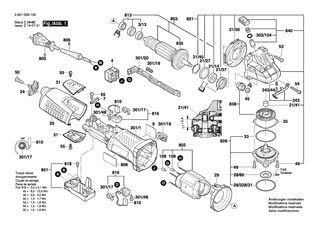 BOSCH Lagerflansch | Ersatzteile f�r GWS 12-125 CIX, GWS 12-125 CIPX - 160580807U