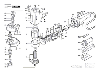 BOSCH Lagergehaeuse | Ersatzteile f�r Hf-Tellerschleifer, GR.75 - 1605820152
