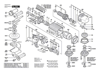 BOSCH L�fter | Ersatzteile f�r Geradschleifer, Hf-Geradschleifer - 1606610069