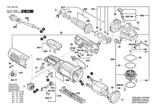 BOSCH L�fter | Ersatzteile f�r AG40-11PD, GWS 9-125 - 1606610132