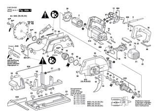 BOSCH Ein/Aus-Schalter | Ersatzteile f�r GKS 55, GKS 65 - 1607000231
