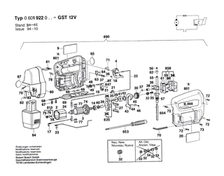 BOSCH Ein/Aus-Schalter | Ersatzteile f�r GKS 55, GKS 65 - 1607000231