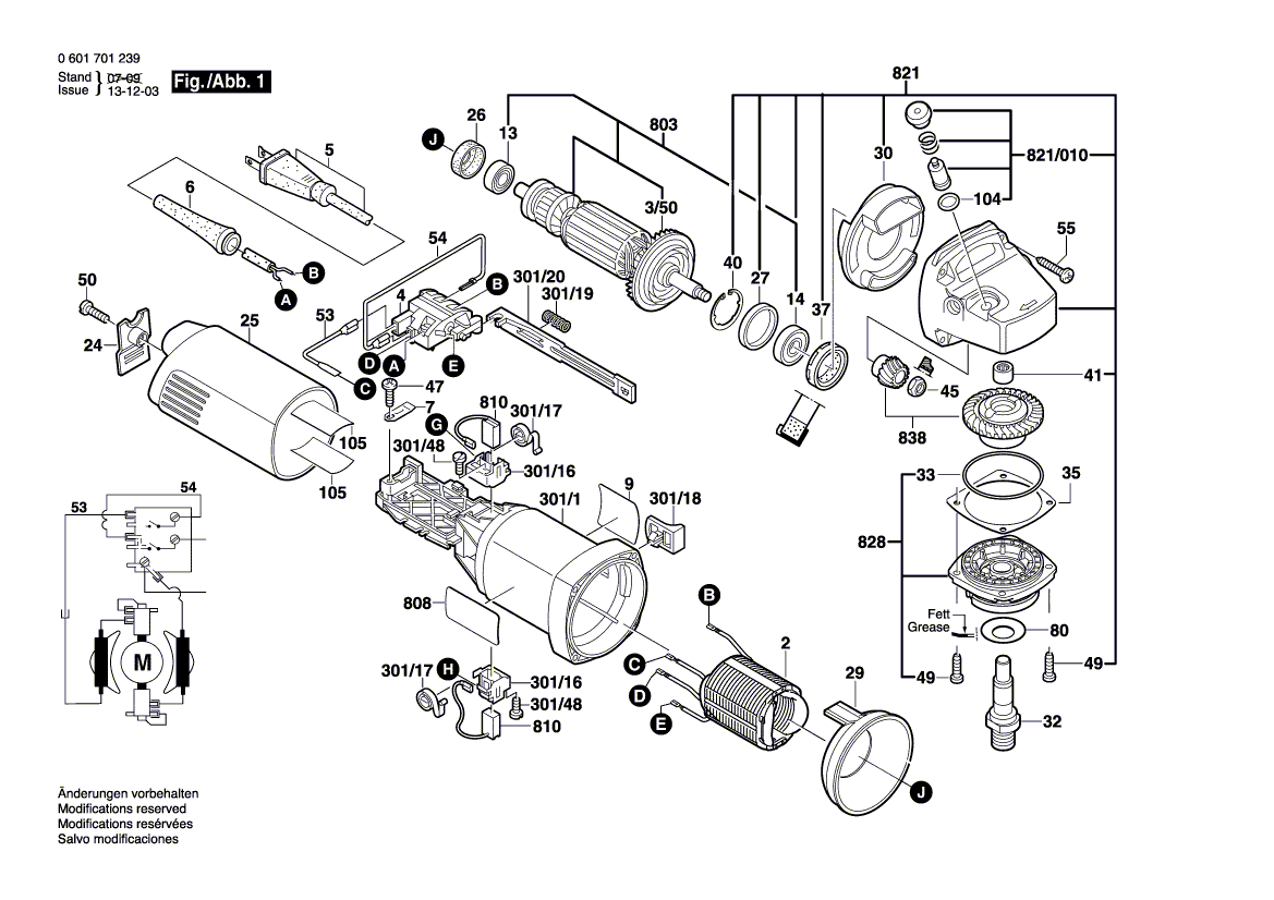 Bosch gws 1400 схема