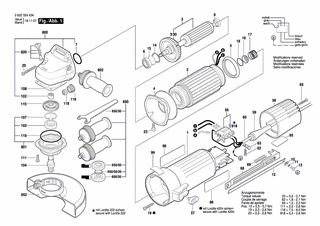 BOSCH Teilesatz | Ersatzteile f�r Winkelschleifer -...