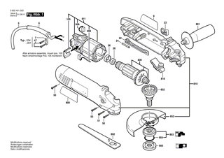 BOSCH Kohleb�rstensatz | Ersatzteile f�r PWS 8-125 CE, PWS 9-125 CE - 1607000352