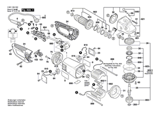 BOSCH Bremsbacke | Ersatzteile f�r GWS 24-180 JBX, GWS 24-230 JBX - 1607000363