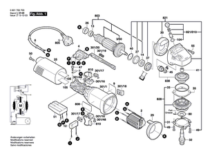 BOSCH Netzanschlussleitung EU 230V 4,15m 2 x 1,0mm H05 RN-F | Ersatzteile f�r GBM 350, GSB 22-2 RE - 1607000386