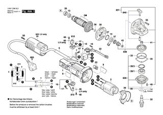 BOSCH Netzanschlussleitung EU 2,65m 2 x 0,75mm H05VV-F | Ersatzteile f�r PWS 8-125 CE, PWS 9-125 CE - 1607000387