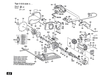 BOSCH Netzanschlussleitung | Ersatzteile f�r GBM 16-2 RE, Geradschleifer - 1607000391