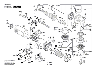BOSCH Polschuh 220-240V | Ersatzteile f�r GWS 11-125 CI, GWS 11-125 CIE - 1607000395