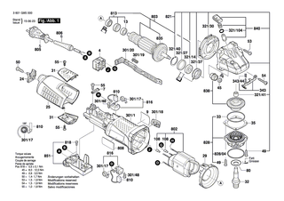 BOSCH Kegelradsatz | Ersatzteile f�r GWS 17-125 INOX, GWS 19-125 CIST - 1607000434