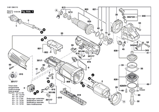BOSCH Lagerflansch | Ersatzteile f�r GWS 15-125 CIT, GWS 15-150 CI - 1607000449