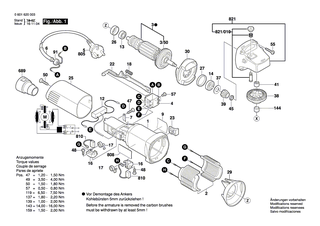 BOSCH Kohleb�rstensatz 10 x 1 607 014 145 | Ersatzteile f�r GWS 6-115, EHS 6-115 - 1607000483