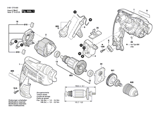 BOSCH Kohleb�rstensatz 10 x 2 610 391 290 | Ersatzteile f�r GSB 13 RE, GBM 10 RE - 1607000491