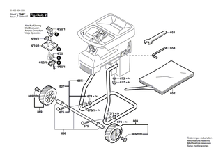BOSCH Gestell | Ersatzteile f�r AXT 1800, AXT 2200 - 1607000829