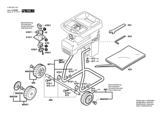 BOSCH Gestell | Ersatzteile f�r AXT 1800, AXT 2200 - 1607000829