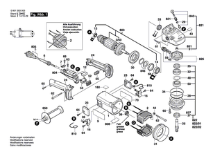 BOSCH Lagerflansch � 230 MM SILBER | Ersatzteile f�r GWS 18-230, GWS 19-230 - 1607000922