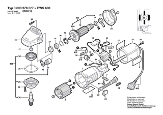 BOSCH Tellerrad | Ersatzteile f�r PWS 6-115, PWS 500 - 1607000943