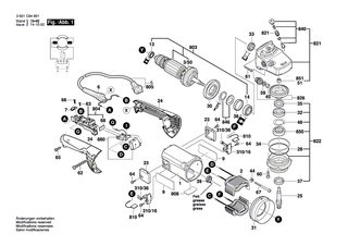 BOSCH Teilesatz | Ersatzteile f�r GWS 24-300, GWS 24-300 I - 1607000947
