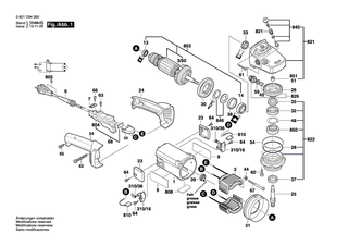 BOSCH Teilesatz | Ersatzteile f�r GWS 24-300, GWS 24-300 I - 1607000947