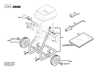BOSCH Achse | Ersatzteile f�r AXT 1800, AXT 2200 - 1607000957