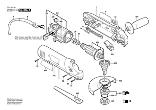 BOSCH Anker 230-240V | Ersatzteile f�r PWS 650, 1820 - 1607000990