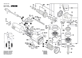 BOSCH Druckknopf | Ersatzteile fr GWS 8-115, GWS 10-125 - 1607000A71
