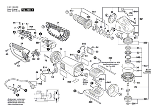 BOSCH Polschuh 230V | Ersatzteile f�r GWS 24-180 JBX, GWS 24-230 JBX - 1607000C07