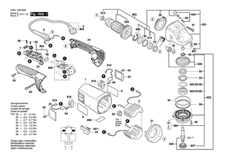 BOSCH Ein/Aus-Schalter | Ersatzteile für GWS 20-230JH, GWS 22-180 JH - 1607000C13