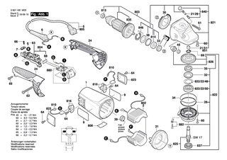 BOSCH Ein/Aus-Schalter | Ersatzteile für GWS 20-230JH, GWS 22-180 JH - 1607000C13