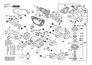 BOSCH Getriebegeh�use | Ersatzteile f�r GWS 22-180 LVI, GWS 22-230 LVI - 1607000C17