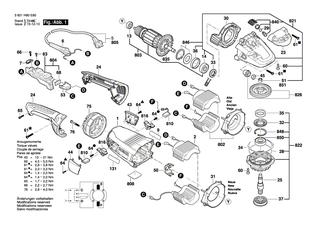 BOSCH Getriebegeh�use | Ersatzteile f�r GWS 22-180 LVI, GWS 22-230 LVI - 1607000C17