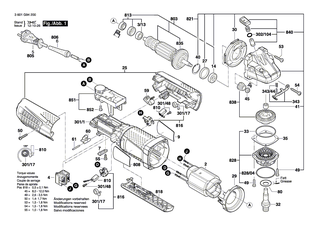 BOSCH Getriebegeh�use | Ersatzteile f�r GWS 9-115 P, GWS 9-125 P - 1607000V39