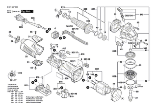 BOSCH Getriebegeh�use | Ersatzteile f�r GWS 9-115 P, GWS 9-125 P - 1607000V39