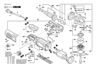 BOSCH Getriebegeh�use | Ersatzteile f�r GWS 9-115 P, GWS 9-125 P - 1607000V39