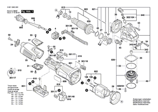BOSCH Getriebegeh�use | Ersatzteile f�r GWS 17-125 CI, GWS 17-125 CIE - 1607000V40