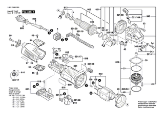 BOSCH Getriebegeh�use | Ersatzteile f�r GWS 17-125 CI, GWS 17-125 CIE - 1607000V40