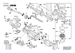 BOSCH Getriebegeh�use | Ersatzteile f�r GWS 17-125 CI, GWS 17-125 CIE - 1607000V40