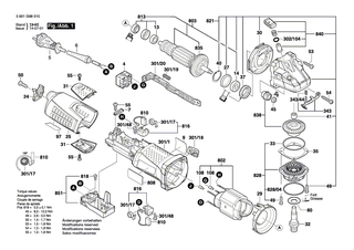 BOSCH Getriebegeh�use | Ersatzteile f�r GWS 17-125 CI, GWS 17-125 CIE - 1607000V40