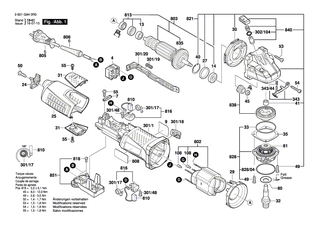 BOSCH Getriebesatz | Ersatzteile f�r GWS 9-115, GWS 9-115 P - 1607000V44