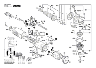 BOSCH Getriebesatz | Ersatzteile f�r GWS 9-115, GWS 9-115 P - 1607000V44