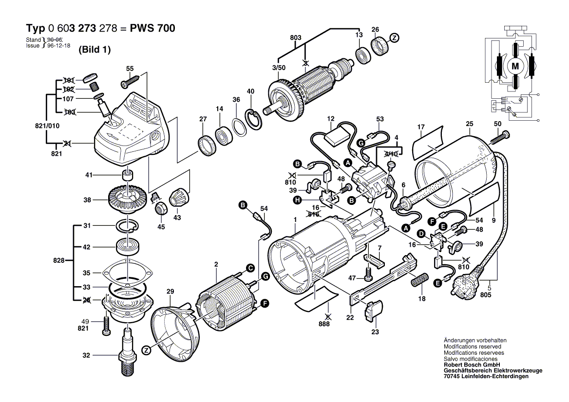 Kohlebürsten Motorkohlen Kohle für Bosch GWS 1000,1100,1400,10,11,14,1 –  Werkzeughandel-Feldmann