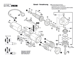 BOSCH Kohleb�rstensatz | Ersatzteile f�r GWS 660, GWS 600 - 1607014144